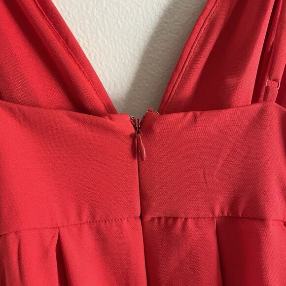 Lulus Women XS Red Pockets Here For The Party Sleeveless Mini Skater Dress NWT - Picture 12 of 12